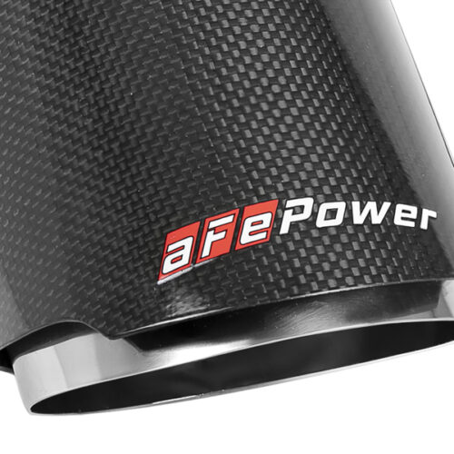aFe Power MACH Force-XP 4-1/2in Carbon Fiber OE Replacement Exhaust Tips - 15-19 Dodge Charger/Hellcat - Image 6