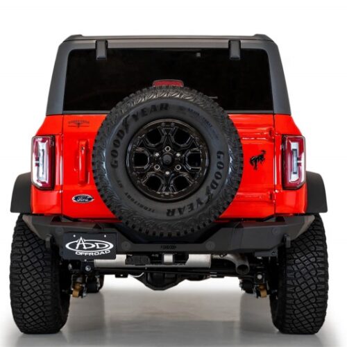 Addictive Desert Designs for 2021+ Ford Bronco Rock Fighter Rear Bumper - Hammer Black