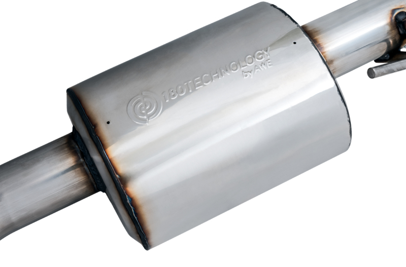 AWE Tuning Cat-Back Dual Exhaust - Diamond Black Tip for 20-21 Jeep Gladiator JT 3.6L Tread Edition - Image 9