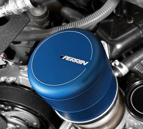 PERRIN 15-26 Subaru WRX & 13-26 BRZ/FR-S/86/GR86 Oil Filter Cover - Blue - Image 5