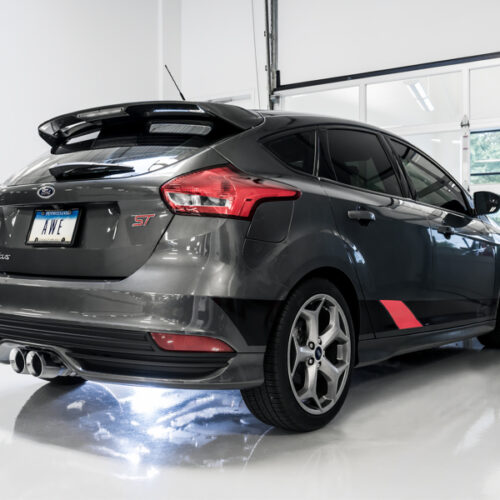 AWE Tuning Touring Edition Cat-Back Exhaust - Non-Resonated - Chrome Silver Tips for Ford Focus ST - Image 3