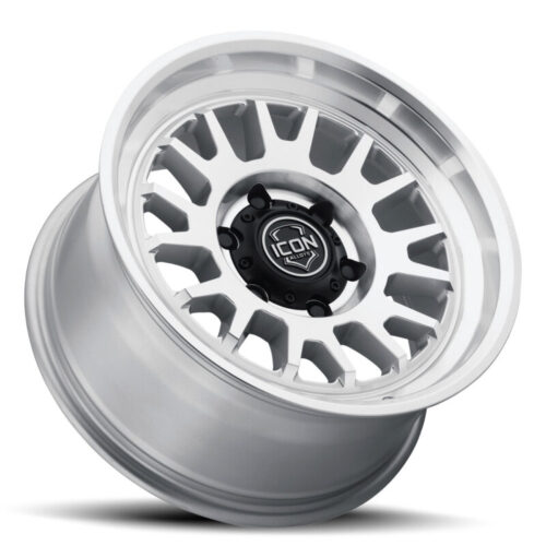 ICON Anza 17x8.5 5x150 25mm Offset 5.75in BS Silver Machined Wheel - Image 8