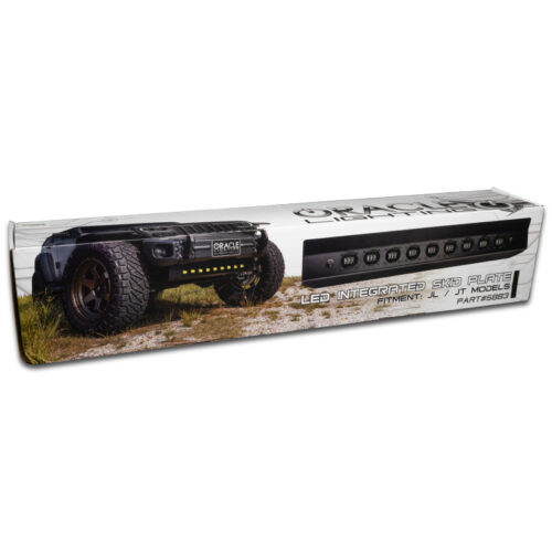 ORACLE Lighting 18-22 Jeep Wrangler JL Skid Plate w/ Integr LED Emitters - Amber - Image 4
