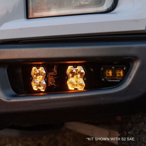 Alternative view of Baja Designs for 17-20 Ford Raptor Squadron Sport 2.0/S2 Fog Pocket Kit (Multi Patterns) - Clear