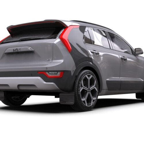 Rally Armor 23-25 Kia Niro SG2 Black UR Mud Flap White Logo - Image 5