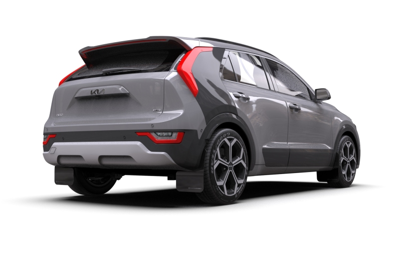 Rally Armor 23-25 Kia Niro SG2 Black UR Mud Flap White Logo - Image 5