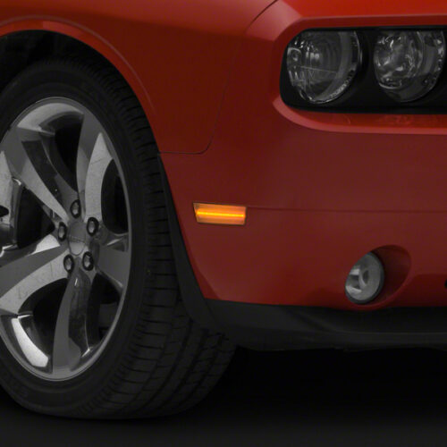 Raxiom for 2008-2014 Dodge Challenger Axial Series LED Side Marker Lights- Clear