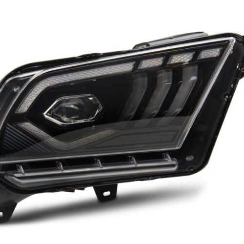 Raxiom for 2010-2012 Ford Mustang w/ Factory Halogen LED Projector Headlights- Black Housing (Clear Lens) - Image 6