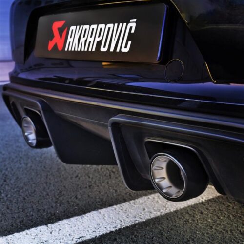 Akrapovic Tail Pipe Set (Black Coated Titanium) for 2020+ Porsche Cayman GT4 (718)