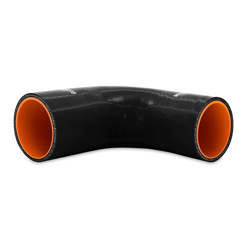 Mishimoto Silicone Reducer Coupler 90 Degree 2in to 2.5in - Black - Image 2