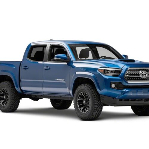 Raxiom for 2016-2023 Toyota Tacoma w/ Factory Halogen DRL LED Headlights- Black Housing (Clear Lens) - Image 4