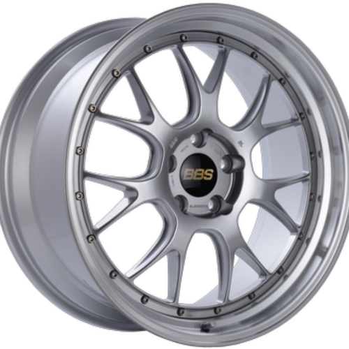 Alternative view of BBS LM-R 20x9.5 5x120 ET23 Diamond Silver Center Diamond Cut Lip Wheel -82mm PFS/Clip Required