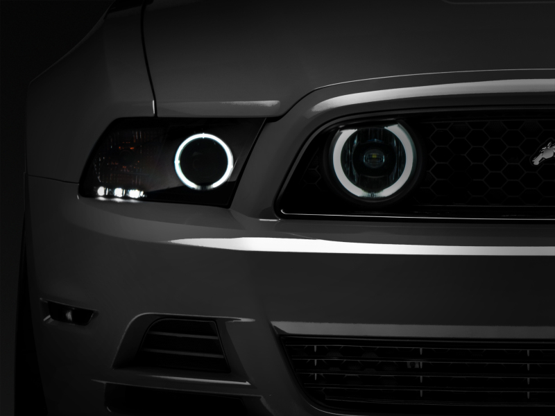 Raxiom for 2013-2014 Ford Mustang GT CCFL Halo Fog Lights (Smoked)