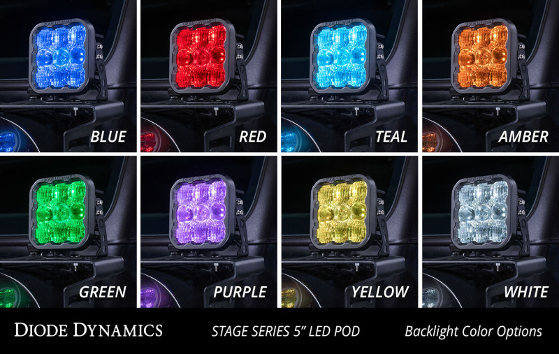 Diode Dynamics SS5 Pro Universal CrossLink 4-Pod Lightbar - White Driving - Image 2