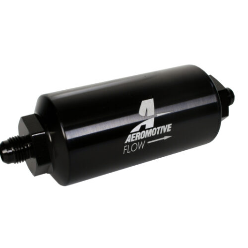 Aeromotive In-Line Filter - (AN-6 Male) 10 Micron Microglass Element Bright Dip Black Finish - Image 6
