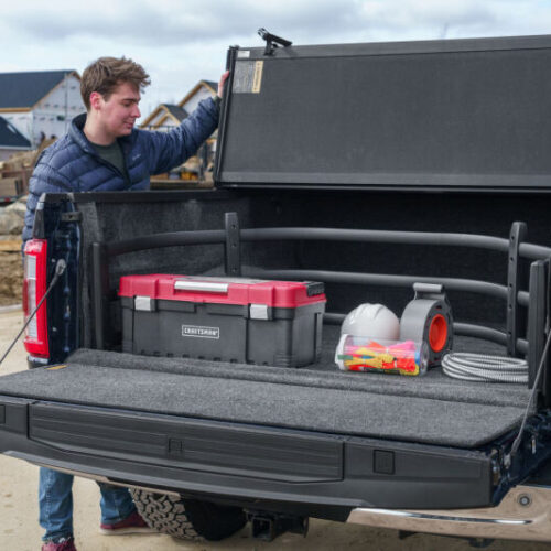AMP Research BedXtender HD Sport - Black (Optional No-Drill Brkt 74602-01A) for 04-22 Ford F-150 - Image 3