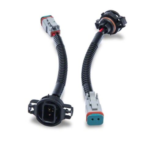 Raxiom for 2010-2018 Jeep Wrangler JK Axial Series H16 to Deutsch Fog Light Wire Harness Adapter Set - Image 2