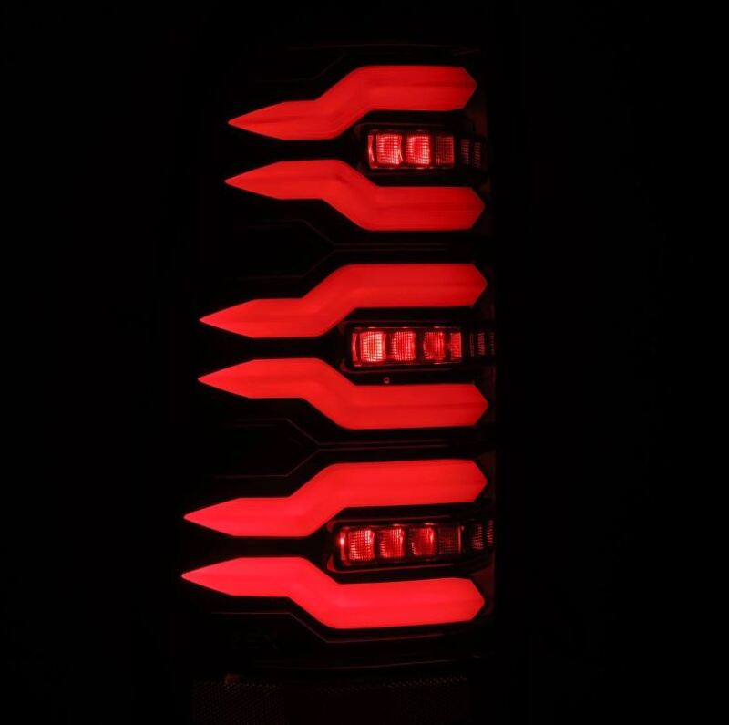 AlphaRex 99-06 Chevrolet Silverado Sierra LUXX-Series LED Tail Lights Alpha-Black - Image 4