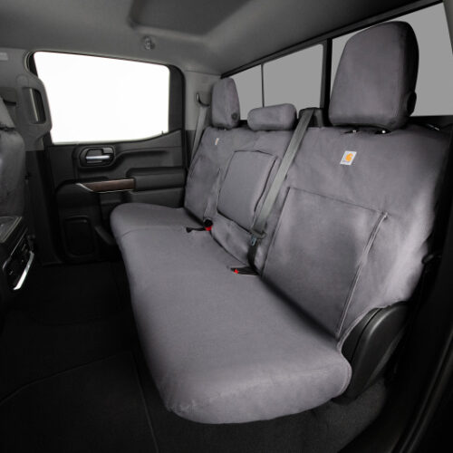 Covercraft 2024+ Ford Ranger SuperCrew Carhartt SeatSaver Custom Front Row Seat Covers - Gravel - Image 5