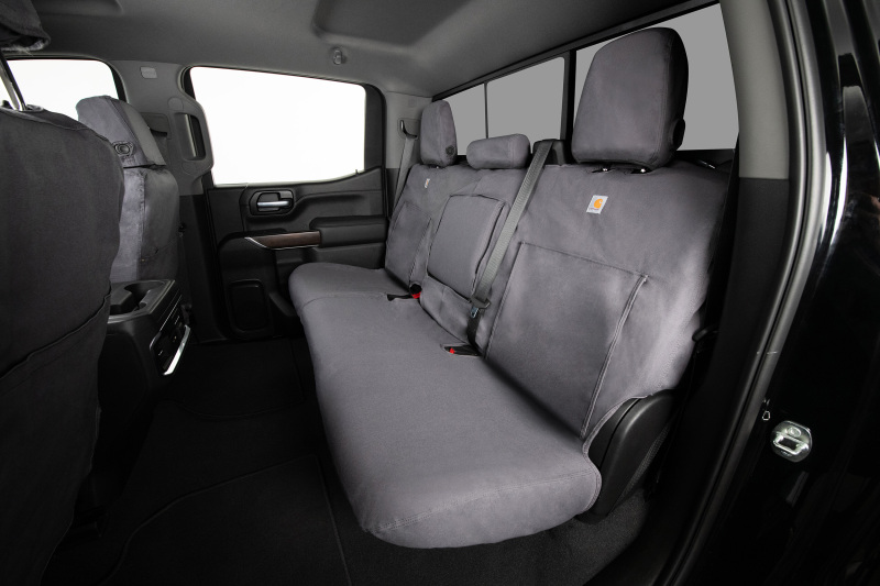 Covercraft 2024+ Ford Ranger SuperCrew Carhartt SeatSaver Custom Front Row Seat Covers - Gravel - Image 5