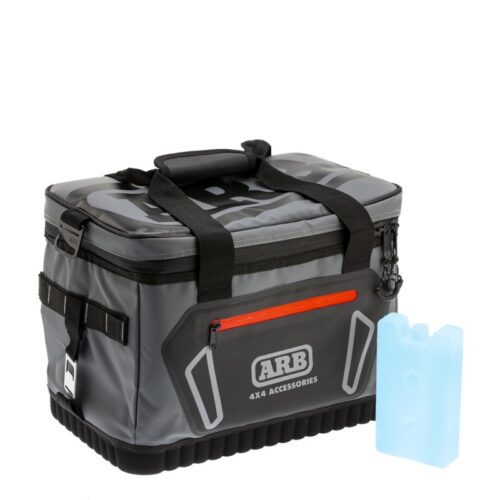 ARB Cooler Bag Charcoal w/ Red Highlights 15in L x 11in W x 9in H Holds 22 Cans - Image 4