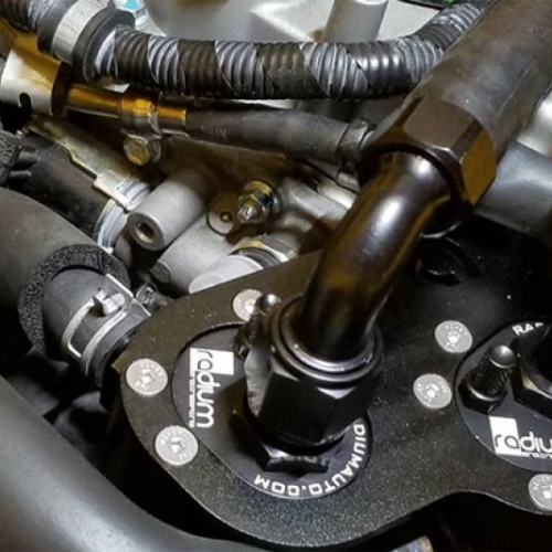 Alternative view of Radium Engineering Lotus Elise/Exige (2ZZ-GE) Dual Catch Can Kit Fluid Lock