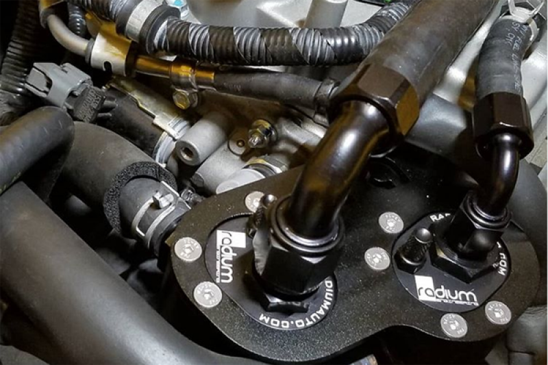 Radium Engineering 20-0019-FL Lotus Elise/Exige (2ZZ-GE) Dual Catch Can Kit Fluid Lock - Image 2
