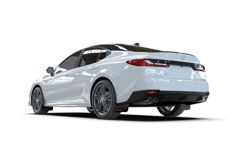 Rally Armor 25-26 Toyota Camry Black UR Mud Flap White Logo - Image 2