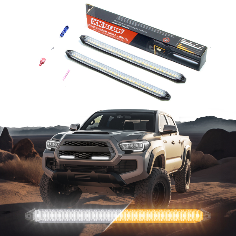 XK Glow 9In Switchback Grill Lights with Start-up Animation & Sequential Turn Signals - Image 2