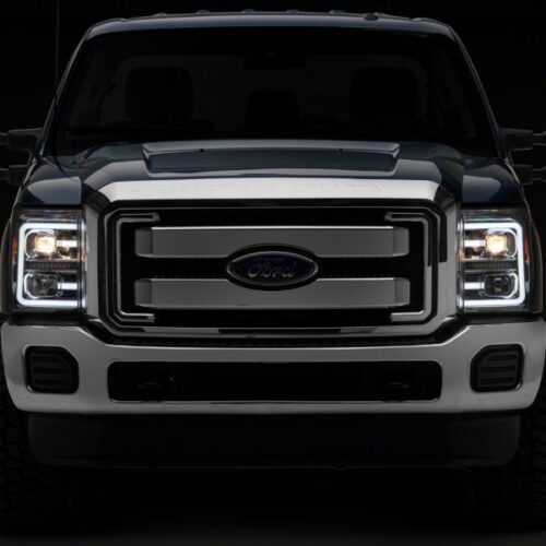 Raxiom for 2011-2016 Ford F-250 Super Duty LED Projector Headlights - Chrome Housing (Clear Lens) - Image 6