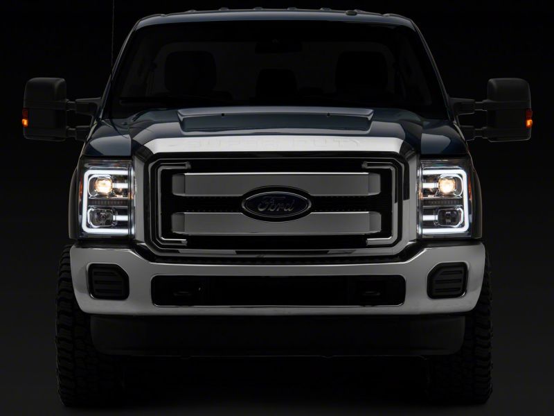 Raxiom for 2011-2016 Ford F-250 Super Duty LED Projector Headlights - Chrome Housing (Clear Lens) - Image 6