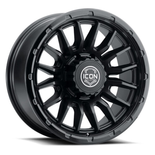 ICON Alloys Cajon 20x9 / 8x180 / 12mm / 5.5in BS Double Black Wheel