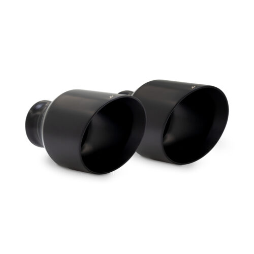 Mishimoto Muffler Tip Pair - 5in - Black for 15-23 Dodge Charger/Challenger