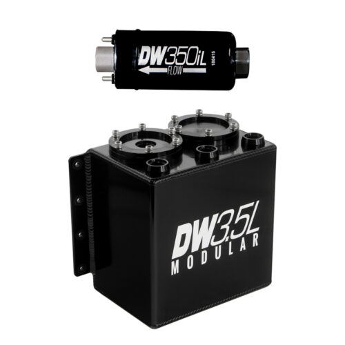 DeatschWerks 3.5L Modular Surge Tank (Incl. 1 DW350iL In-Line Fuel Pump) - Image 2