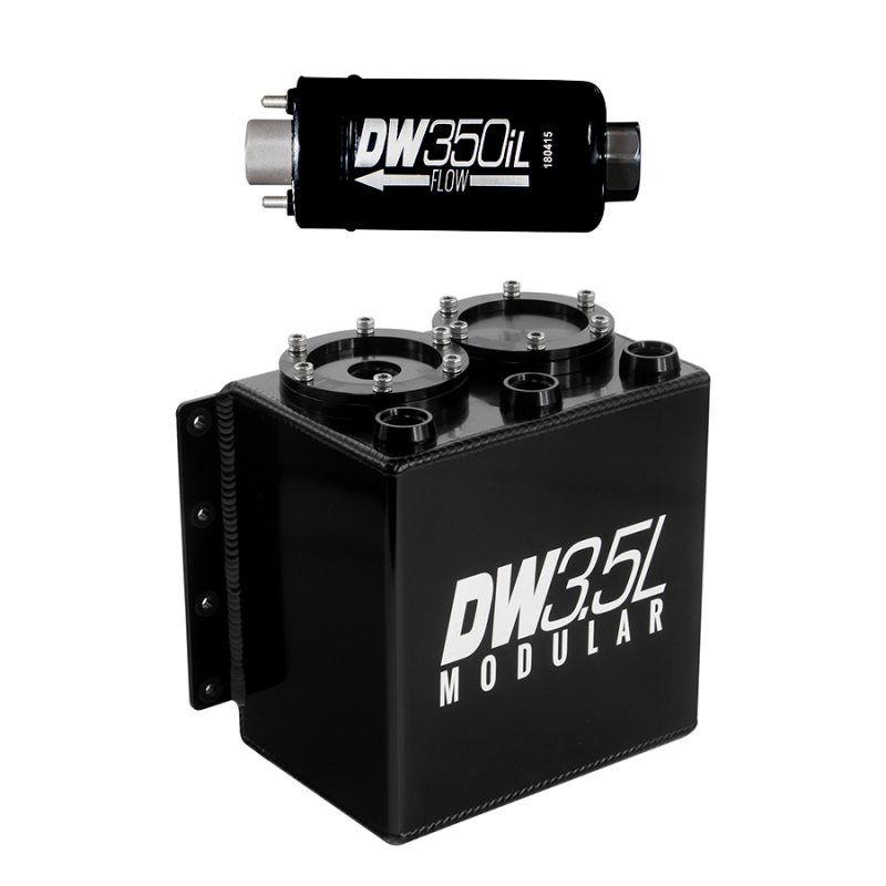 DeatschWerks 3.5L Modular Surge Tank (Incl. 1 DW350iL In-Line Fuel Pump) - Image 2