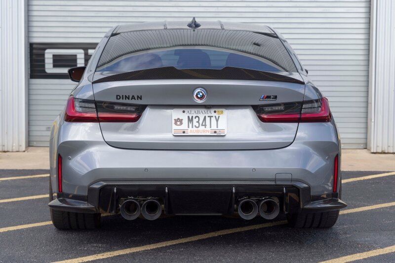 Dinan for 21-27 BMW M3/M4 (G80/G82/G83) Carbon Fiber Rear Diffuser Surround - Image 8