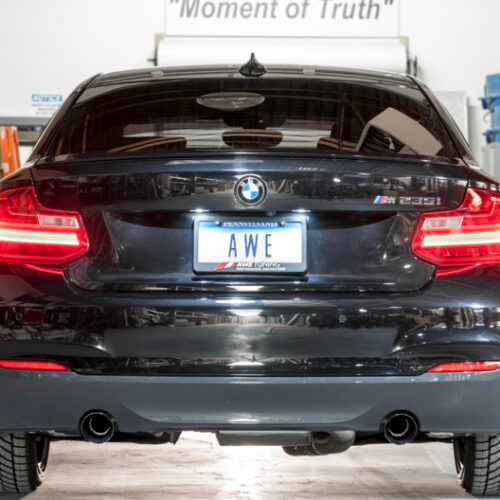 AWE Tuning Touring Edition Axle-Back Exhaust - Diamond Black Tips (102mm) for BMW F22 M235i / M240i - Image 3