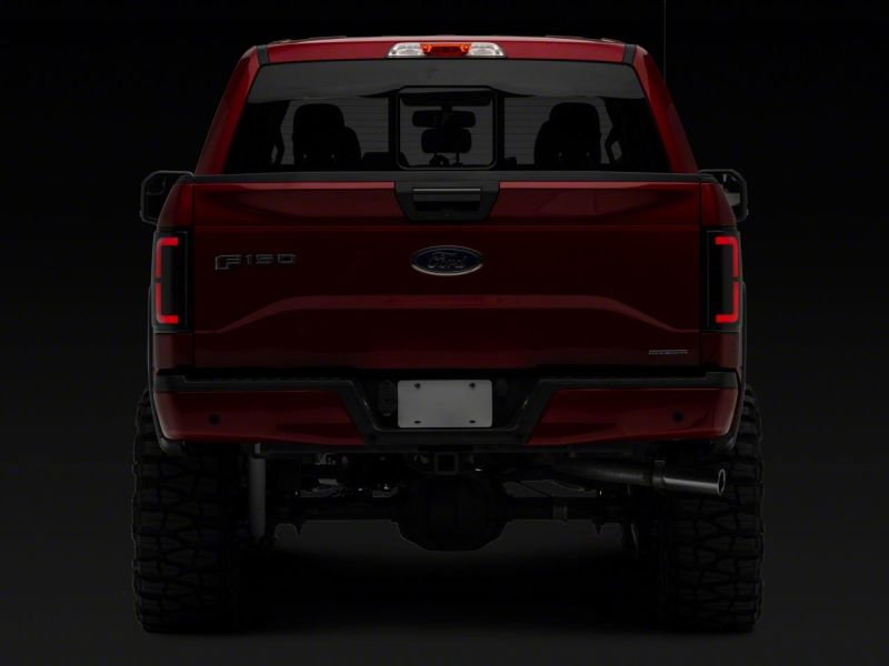 Raxiom for 2015-2017 Ford F-150 Axial Series LED Tail Lights- Black Housing (Smoked Lens) - Image 9