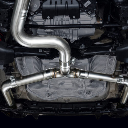 AWE Tuning Cat-Back Track Edition Exhaust System - No Tips for Audi 22-23 8Y RS3 - Image 4