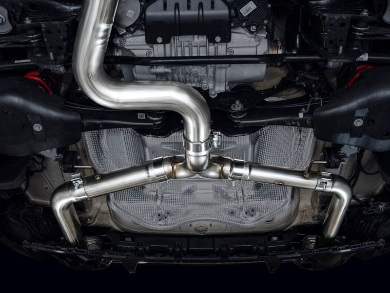 AWE Tuning Cat-Back Track Edition Exhaust System - No Tips for Audi 22-23 8Y RS3 - Image 4