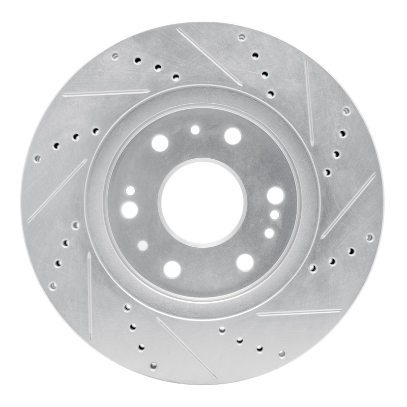 DFC 05-20 Cadillac Escalade Front Left Drilled & Slotted Silver Brake Rotor - Image 5