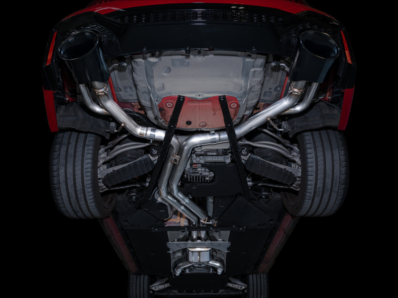 AWE Tuning SwitchPath Cat-Back Exhaust - Diamond Black Tips for 21-23 Audi C8 RS6/RS7 - Image 3