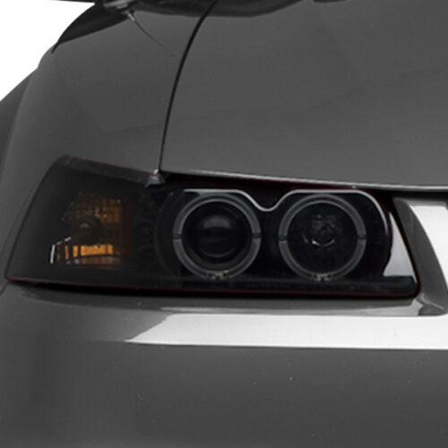 Raxiom for 1999-2004 Ford Mustang Dual LED Halo Projector Headlights- Black Housing (Smoked Lens) - Image 7