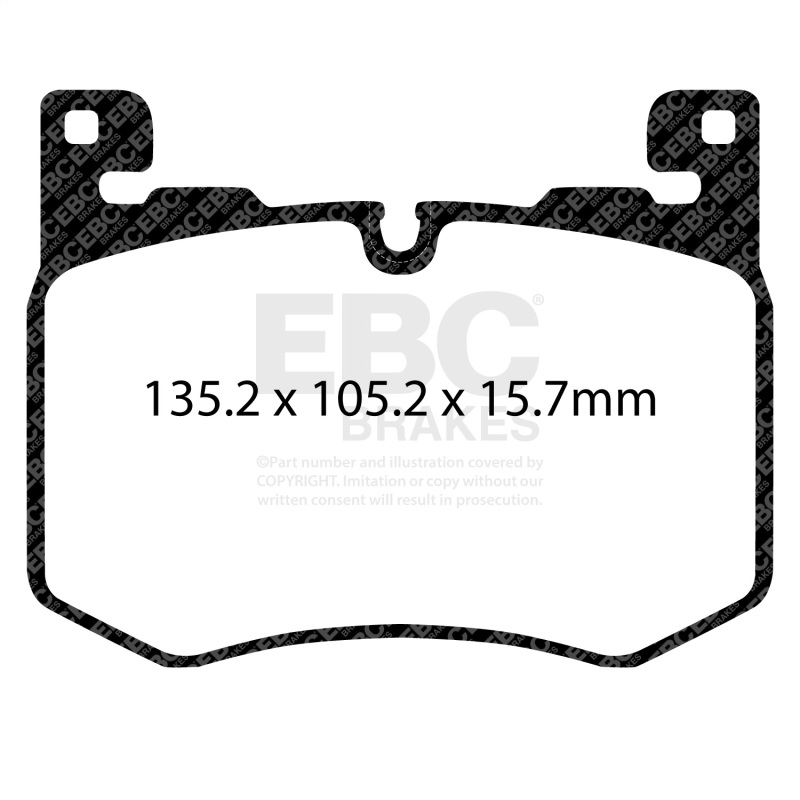 EBC 2019+ Jaguar F-Pace 5.0 Supercharged Bluestuff Front Brake Pads - Image 2