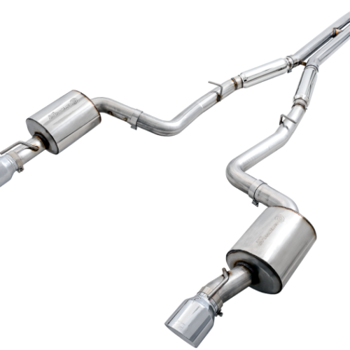 AWE Tuning Touring Edition Exhaust - Silver Tips for 2015+ Dodge Charger 6.4L/6.2L SC Non-Resonated - Image 4