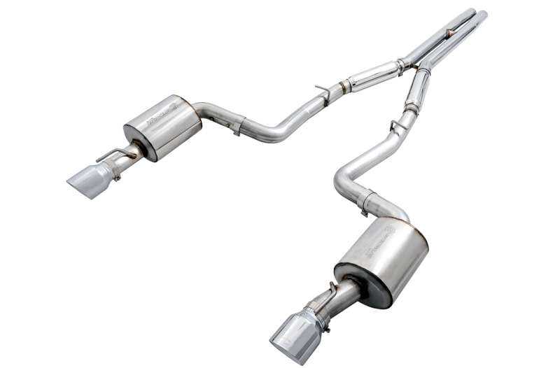 AWE Tuning Touring Edition Exhaust - Silver Tips for 2015+ Dodge Charger 6.4L/6.2L SC Non-Resonated - Image 4