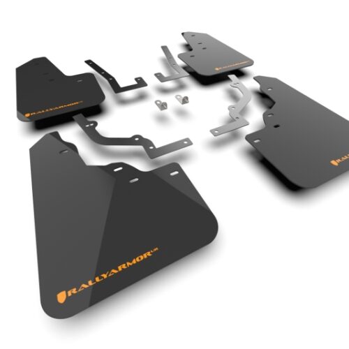 Rally Armor 2026 Honda Passport Black UR Mudflap - Orange Logo