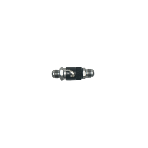 DeatschWerks 8AN Male Flare Quick Disconnect Dry Break Fitting - 2 Pieces Anodized Matte Black