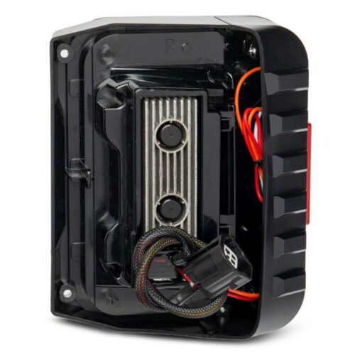 Raxiom for 2007-2018 Jeep Wrangler JK Axial Series Trident LED Tail Lights- Black Housing (Smoked Lens) - Image 8