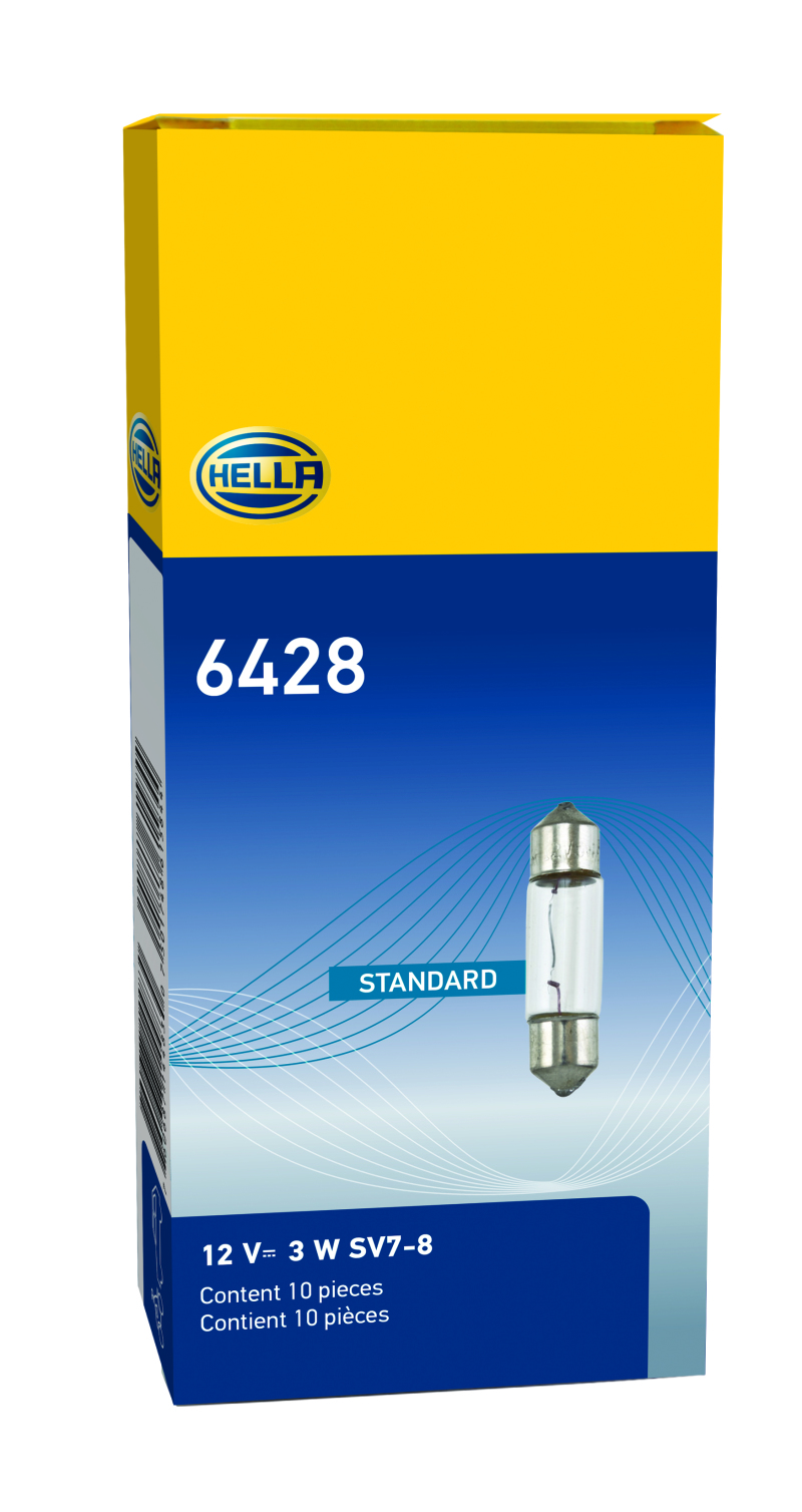 Hella Bulb 6428 12V 3W SV7-8 T2.25 8x28mm - Image 3